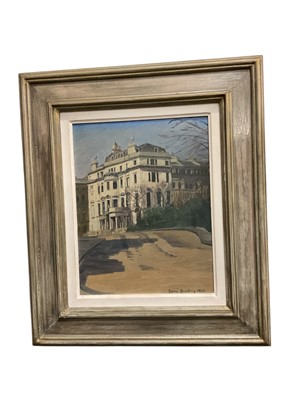 Lot 1271 - Anne Spalding (b. 1911) oil on board, architectural scene