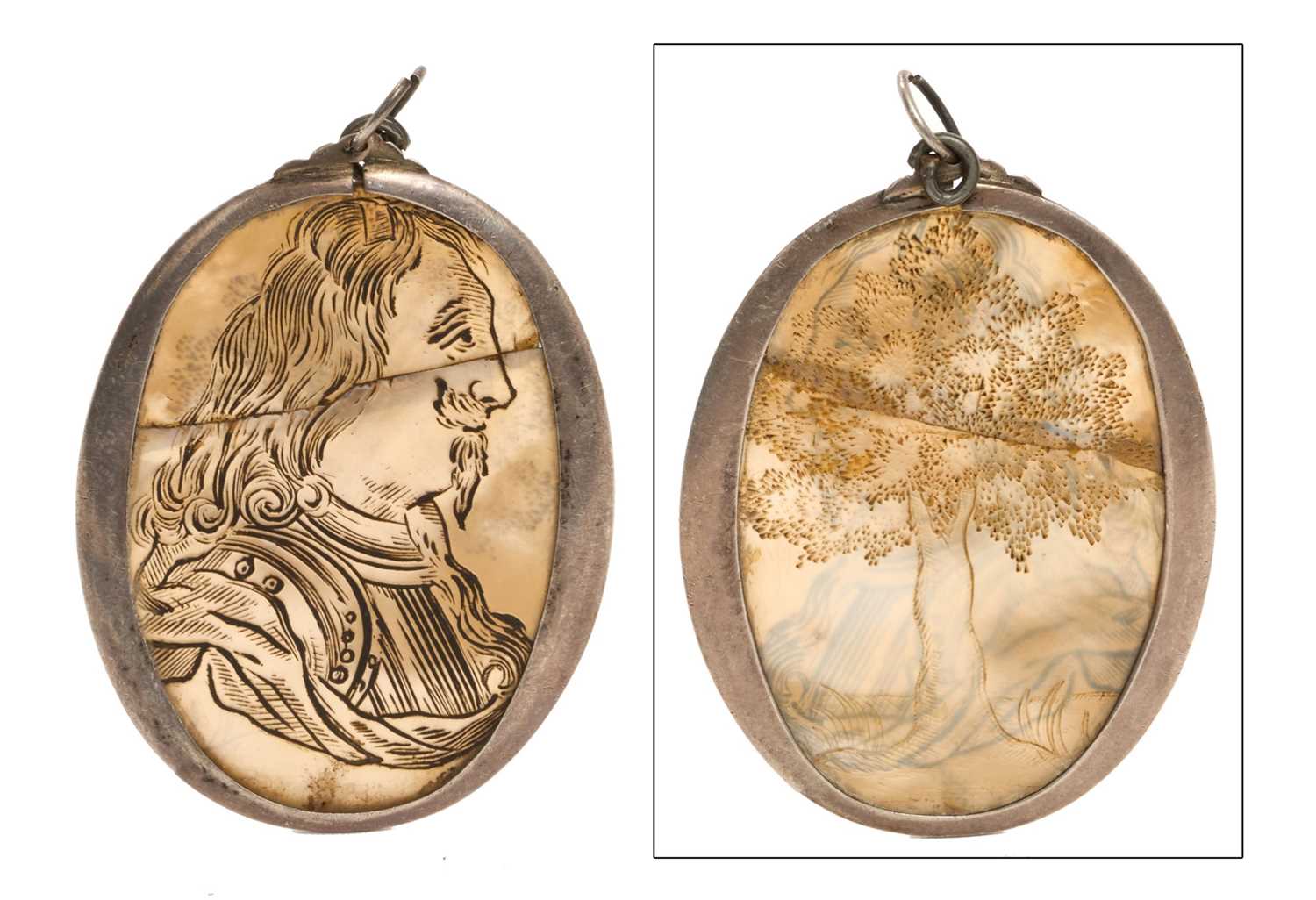 Lot 58 - King Charles II Royalist pendant