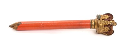 Lot 57 - Unusual Victorian Queen's Crown mounted pencil