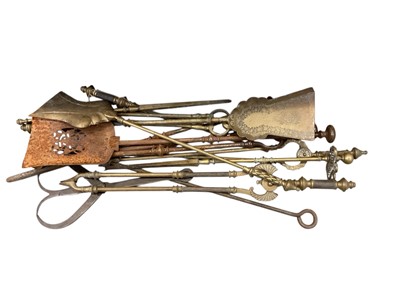 Lot 789 - Selection of fire irons