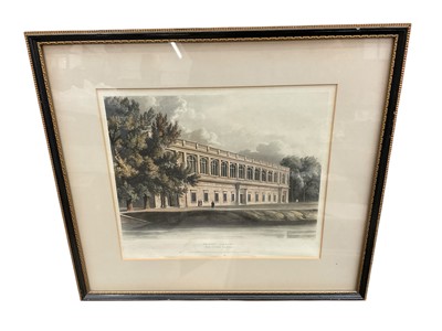 Lot 1273 - Collection of 19th century framed prints, including eight relating to Trinity College, Cambridge and others