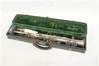 Lot 3655 - Vintage Hawkes & Son Soprano saxophone - with...