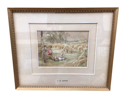 Lot 1288 - A pair of A.W Cooper watercolours