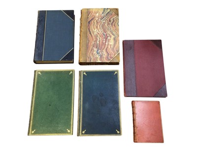 Lot 5067 - Volume 1 Plutarch's Lives published in 1819 by John & William Langhorne. Detached owner's crest to inside, together with a small leather bound book 'Vous et Moi' by L. Depret in 1886. Dedic...