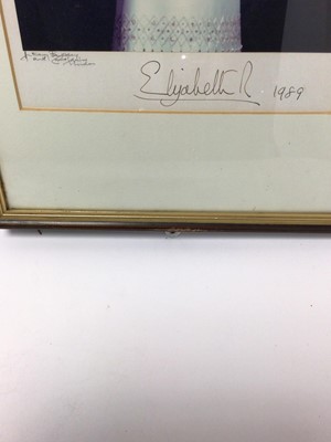 Lot 93 - Pair of signed photographs of Queen Elizabeth II and Prince Philip