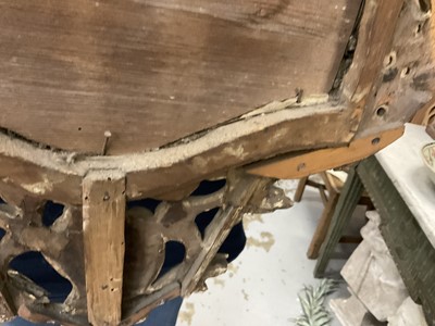 Lot 1201 - 18th century Continental polychrome painted wall mirror