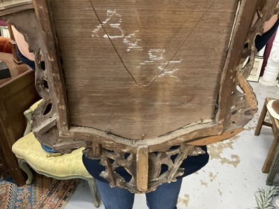 Lot 1201 - 18th century Continental polychrome painted wall mirror