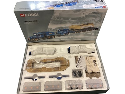 Lot 1835 - Corgi Heavy Haulage 1:50 scale Pickfords Scammell Contractor (x2) with Nicolas Bogie Trailer & Casting Load 18002, Shunter Bros Ltd Scammell Constructor & 24 Wheel Low Loader & Load 1...