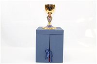 Lot 3662 - WITHDRAWN - Contemporary Papal chalice - gilt...