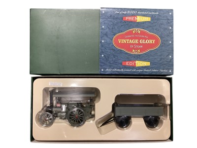 Lot 1845 - Corgi Vintage Glory Premium Edition 1:50 scale diecast models including War Department Garrett 4CD Tractor & Trailer CC20302, GWR Foden Dropside Wagon with sack load CC20204, Newquay Steam B...