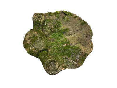 Lot 1967 - Large antique carved stone shell