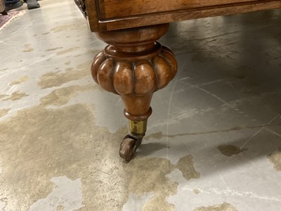 Lot 1212 - Victorian walnut framed twin seater sofa