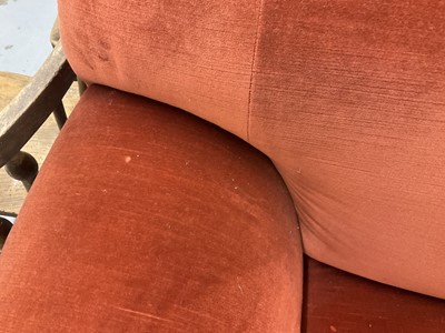 Lot 1212 - Victorian walnut framed twin seater sofa