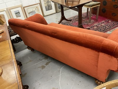 Lot 1212 - Victorian walnut framed twin seater sofa