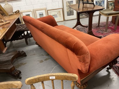 Lot 1212 - Victorian walnut framed twin seater sofa