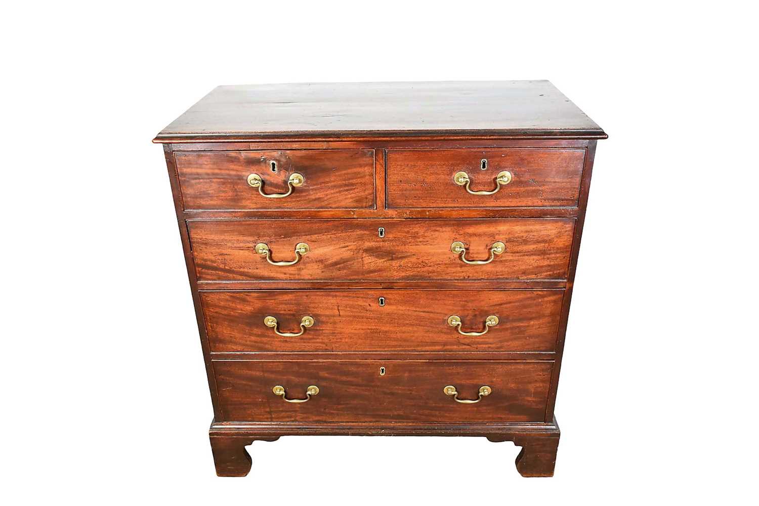 Lot 1213 - George III mahogany chest