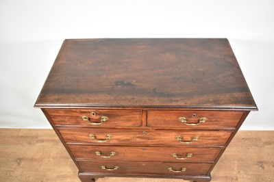 Lot 1213 - George III mahogany chest