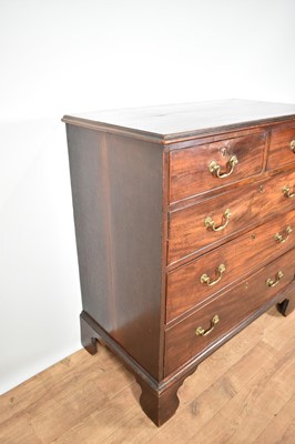 Lot 1213 - George III mahogany chest