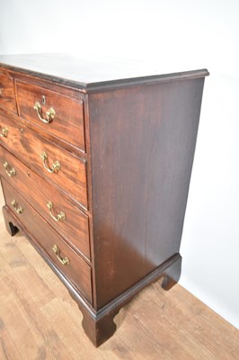 Lot 1213 - George III mahogany chest