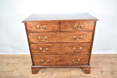 Lot 1214 - George III mahogany chest