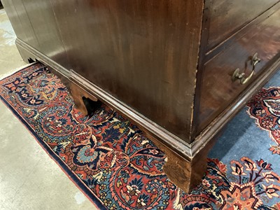 Lot 1214 - George III mahogany chest