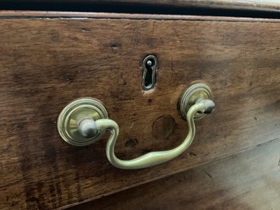 Lot 1214 - George III mahogany chest