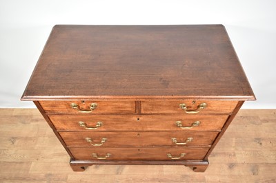 Lot 1214 - George III mahogany chest