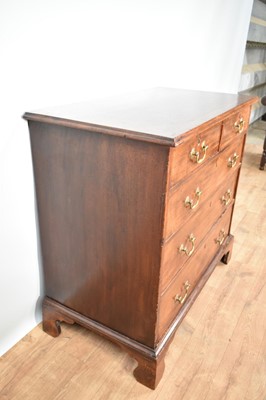 Lot 1214 - George III mahogany chest