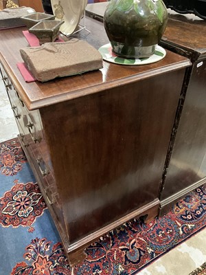 Lot 1214 - George III mahogany chest
