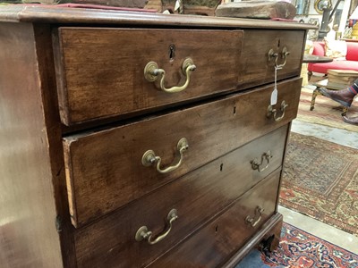 Lot 1214 - George III mahogany chest