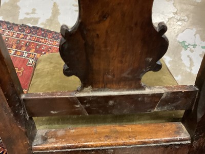 Lot 1218 - Near pair of 18th century Dutch marquetry side chairs