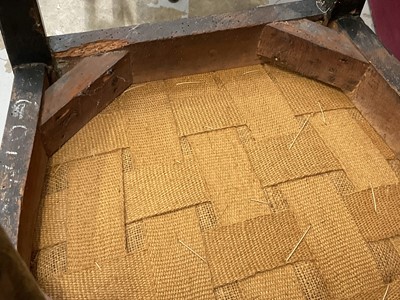 Lot 1219 - Set of four late 18th / early 19th century Continental ebonised side chairs