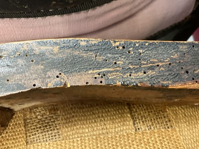 Lot 1219 - Set of four late 18th / early 19th century Continental ebonised side chairs