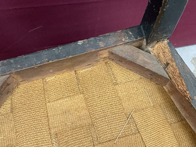 Lot 1219 - Set of four late 18th / early 19th century Continental ebonised side chairs