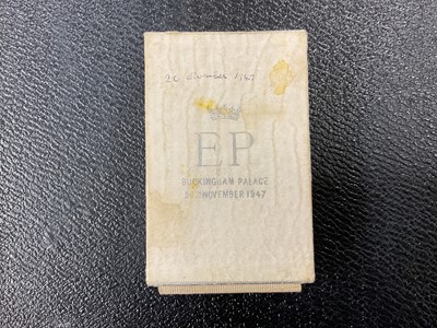 Lot 25 - The Wedding of H.R.H. The Princess Elizabeth to Lieutenant Philip Mountbatten R.N. 20th November 1947, scarce piece of Wedding cake .