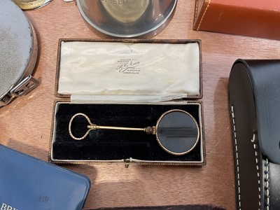 Lot 5088 - Sundry items, including a Victorian mahogany box, antique empty silver and cutlery boxes, coins, cut glass chandelier, etc