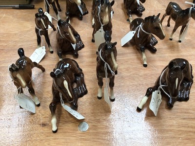Lot 5069 - Group of Beswick and Royal Doulton porcelain foals