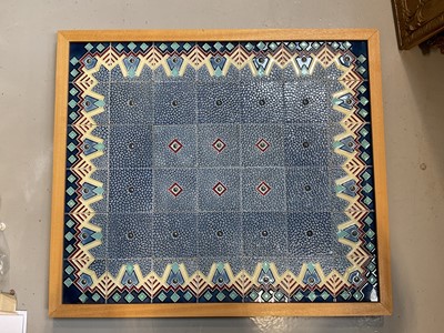 Lot 5151 - Three decorative ceramic tile pictures, taken from a 1950s stove