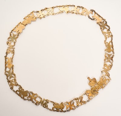 Lot 1 - The Most Distinguished Order of St. Michael and St. George, scarce early 20th century Knights Grand Cross (GCMG) Collar chain. The fine quality silver gilt and white enamel chain formed of alte...