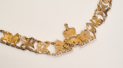 Lot 1 - The Most Distinguished Order of St. Michael and St. George, scarce early 20th century Knights Grand Cross (GCMG) Collar chain. The fine quality silver gilt and white enamel chain formed of alte...