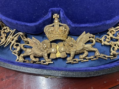 Lot 1 - The Most Distinguished Order of St. Michael and St. George, scarce early 20th century Knights Grand Cross (GCMG) Collar chain. The fine quality silver gilt and white enamel chain formed of alte...