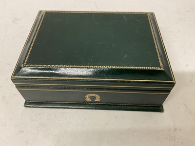 Lot 763 - 1950s Omega Seamaster wristwatch in gilt case with box