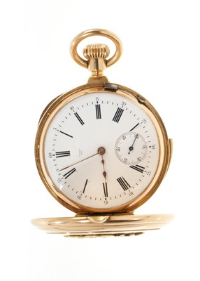 Lot 791 - Antique 18ct gold quarter repeating pocket watch
