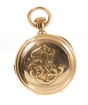Lot 791 - Antique 18ct gold quarter repeating pocket watch