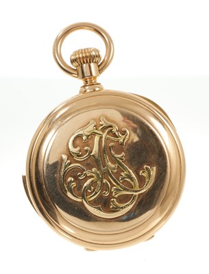 Lot 791 - Antique 18ct gold quarter repeating pocket watch