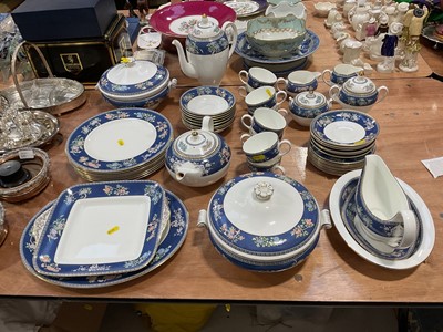 Lot 5081 - Wedgwood Blue Siam pattern tableware set