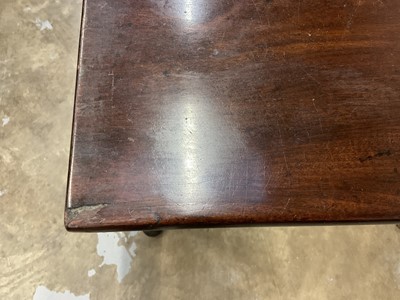 Lot 1247 - George II red walnut card table