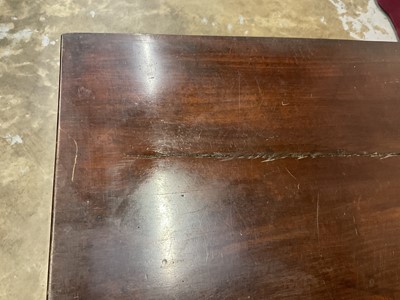 Lot 1247 - George II red walnut card table