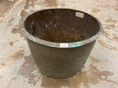 Lot 1246 - Antique copper vessel