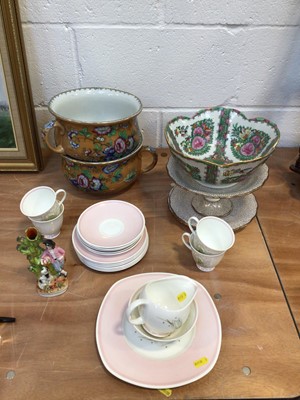 Lot 5108 - Pair of Victorian chamber pots, Susie Copper teaware and other decorative ceramics